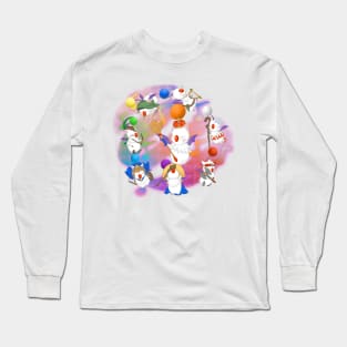 Thornmarch Extreme - Good King Moogle Mog XII from FF14 Original Art Long Sleeve T-Shirt